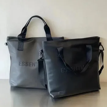 Портфолио Essentials, висококачествени чанти за пазаруване с голям капацитет, мъжки чанти-тоут, чанта през рамо от изкуствена кожа, дамски чанти в ретро стил.