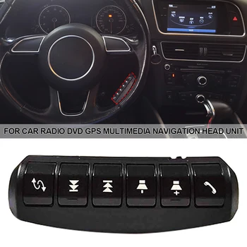 6 Комбинации на Безжични бутони за управление на волана колело на колата за автомобилното радио DVD GPS Мултимедийна навигация Бутон за дистанционно управление на главното устройство