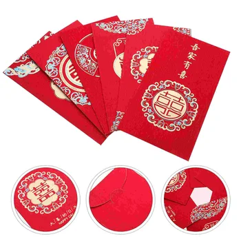 Червен Плик Джоб за пари Традиционни китайски Сватбени Пакети Аксесоар Елемент на хартата тенис ракета амортисьор