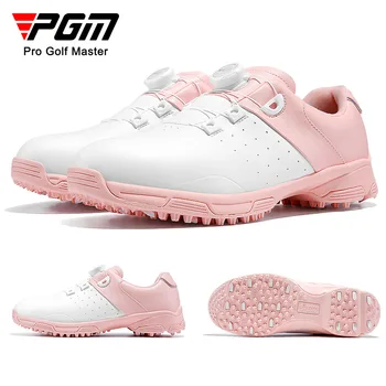Дамски обувки за голф PGM, водоустойчив мини дамски леки меки дишащи обувки, дамски спортни обувки с каишка на дръжката на XZ298