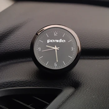 Висококачествени часовници за украса на автомобила, промяна на автомобилен интериор, електронни кварцови часовници за FIAT 500 ABARTH PUNTO, PANDA TIPO