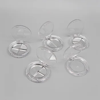 30,5 мм Е Прозрачна пластмасова бутилка за сенки за очи, сгъваем за опаковане на сенки за очи, бурканче за грим, Козметични контейнери