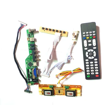 За LM190E08-TLL1/TLL2 HDMI-Съвместими VGA USB AV, RF LCD монитор T. V53 такса с клавиатура + дистанционно управление + Инвертор LVDS 4CCFL 30Pin 