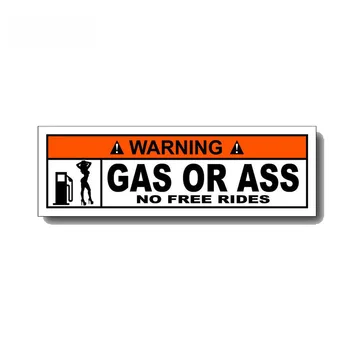 Предупреждение за сексуалното газ или задника, Забавен стикер от PVC, индивидуална стикер за автомобил, водоустойчиви стикери за автомобил, 15 см. * 4 см