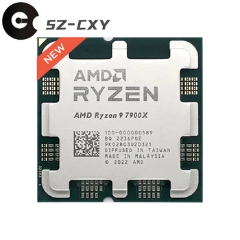 AMD Ryzen 9 7900X R9 7900X 4,7 Ghz и 12-ядрен 24-стрийминг процесор на 5 Нм L3 = 64 М 100-000000589 Гнездо AM5 Нов, но без охладител