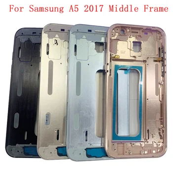 Средната Рамка LCD Дисплей Bezel Плоча Панел на Шасито Корпус За Samsung A5 2017 A520 Телефон Метална Средната Рамка на резервни Части За Ремонт на