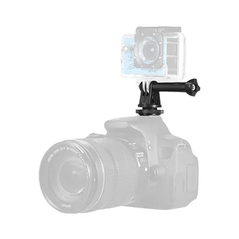 Винт за монтаж Andoer към екшън-камера, Светкавица и Адаптер за прикрепване на Гореща Башмака за GoPro Session за Камерата, Светодиодна Околовръстен светлини за DSLR-камери