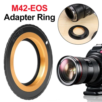 Обектив M42 към e-mail Чип EOS 3 AF Потвърждава Мед Преход Пръстен за Canon 5D 6D