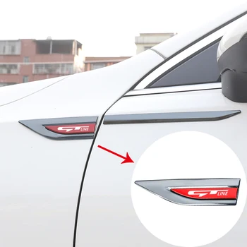 Етикети на крило с метална логото на колата, персонализирани декоративни странични маркери за gt-line 3 4 5 sportage 20 С аксесоари с логото на