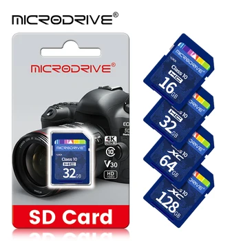 Продажба на едро на Стандартна SD-карта 16 GB 32 GB 64 GB 128 GB, 256 GB SDHC / XC C10 обикновен размер на флаш-памет SD карта за фотоапарат