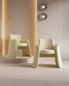 Европейският Семеен Кът стол Италиански минималистичен Хотел стол за преговори С Облегалка Дизайнерски модел стол с Подлакътник за стая