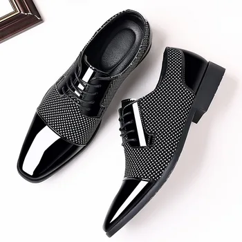 Мъжки Лоферы на равна подметка С шнур, Мъжки Модел обувки, Дишаща Ежедневни обувки в бизнес стил, Официалната Мъжки Ежедневни обувки, Модел обувки за Сватбени партита