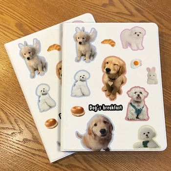 За Xiaomi Pad 6 Pro 11 инча, креативна личност, силиконов калъф във формата на книга със сладък куче, защита от падане за Xiaomi Pad 5 Pro 12,4 под формата на миди