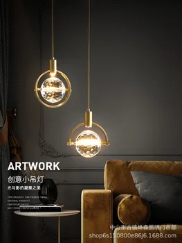 ретро окачен лампа топка полилей кристален лампа chandlier стъклена топка индустриален стил подвесное осветление блясък окачване