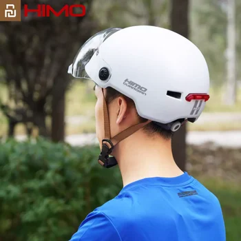 Предпазна каска за езда Youpin HIMO K3 (57-61 см.) с нощни пътни лампи, дебели предпазни очила с висока разделителна способност