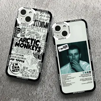 Модерен Калъф за вашия телефон, Arctic Monkeys за iPhone 14 12 Mini 13 15 Pro MAX XR XS 7 X 8 Plus SE2 Прозрачни Меки Калъфи за Iphone 11 Cover
