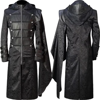 Ново панковское палто в ретро стил с висока яка в средновековния готически стил