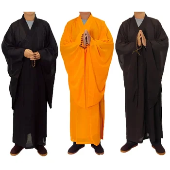5 Цвята Дзен-Будистки роба на Монах-мирянина Халат за медитация Тренировочная форма Монах Костюм Комплект дрехи будистката-мирянина