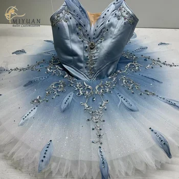 Балетната поличка Blue Bird, професионално качество балетное рокля по поръчка, газово рокля за възрастни и деца, рокля за изказвания, рокля за състезания