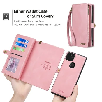 Чантата Модерна чанта Кожен мултифункционален калъф за телефон Google Pixel 6 6Pro 6A Leathe Case New 5G