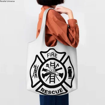 Множество Пожарна Чанта за Пожарникари, Дамски холщовая чанта през рамо, миещи Чанти за пожарникари, чанти за пазаруване в магазините за хранителни стоки.