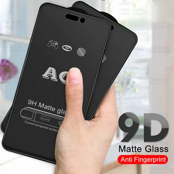 2 елемента 9D Напълно Клеевое Матирано Закалено Стъкло За Iphone 14 Pro Max Протектор на Екрана Aifon 14 Plus 14Pro Матово Защитно Фолио