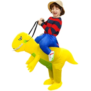 Детски костюми за cosplay, надуваем костюм динозавър Тираннозавра, костюм за Хелоуин за момичета и момчета, Подаръци-талисмани за Пурима