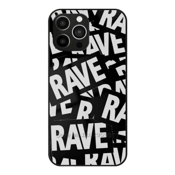 Калъф От Закалено Стъкло Rave Rave Rave Rave За Iphone 14 13 12 11 Pro Max Mini X Xr Xs Max 8 7 6S 5S Techno Rave Edm Burning