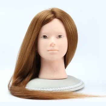 стайлинг на коса на 20 сантиметра от 80%, прическа за калфи, полагане на изкуствена човешка глава, , главата модели могат да бъдат изгладени и боядисване за подреждане
