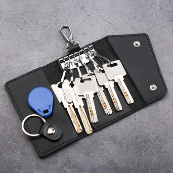 Мъжки ключове, портмоне от естествена телешка кожа, мъжки ключодържател, органайзер, Икономка, ключодържател, чанта за ключове, джоб за ключове, джоб за ключове