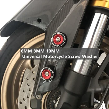 1 чифт 6 мм/8 мм/10 мм Мотоциклет Универсален калник на задно колело Завийте Болтовете на Шайбата за Yamaha/Honda/BMW калник на задно колело Уплътнение на Крилото Украса