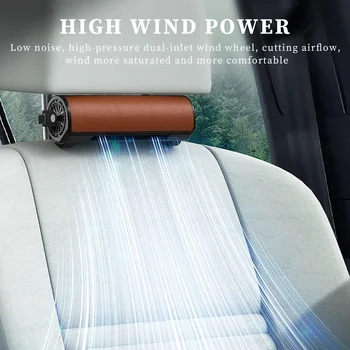 Автоматичен вентилатор за охлаждане на задната седалка Безлопастные фенове на задната седалка на Колата USB конектор с регулируема 3-степенна предаването за пестене на място при автоматично охлаждане на купето
