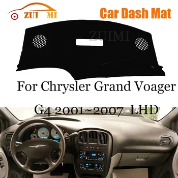 ZUIMI Покриване на Арматурното табло Подложка За Арматурното табло Dashmat За Chrysler Grand Voager G4 2001 ~ 2007 LHD RHD Панел за таблото на сенника