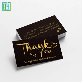 30шт, 54x90 мм, Нова пощенска картичка с благодарност за сватбената поздравления, подарък за пазаруване, етикети за благодарност на мсп клиенти със златен текст