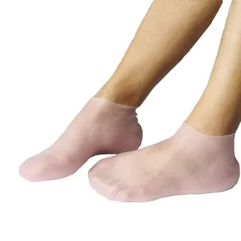 2 елемента Силиконови Чорапи за грижа за краката за предпазване от напукване, Хидратиращ Гел чорапи за премахване на мъртвата кожа, Болкоуспокояващи Инструменти за педикюр