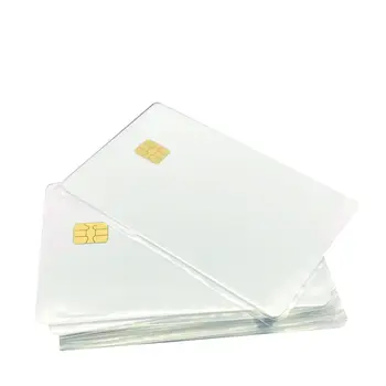 Безплатна доставка на Едро 200ШТ Смарт-PVC-Карти/Карти IC/СЛЕ 4442 Чип Карти За Контрол на Достъп и Потребителски Бизнес-PVC-карти