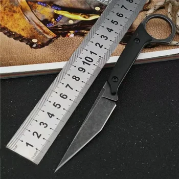 Бан Прав Нож С Фиксирано Острие 440C Острието G10 Ръкохватка с Ножнами Тактически Спасителна Джобен Ловен Риболовен EDC Инструмент за Оцеляване Ножове