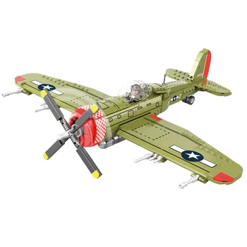 2023 Втората световна война WW2 Армейските Военни Войници SWAT P-47 Модел Изтребител Строителни Блокове Тухли Детски Играчки Подарък