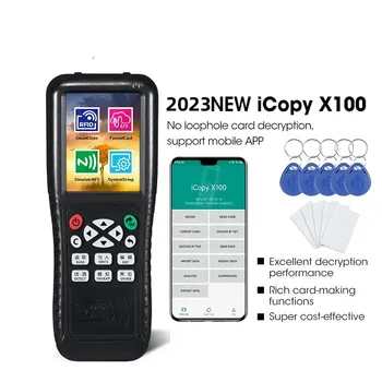 Icopy X100 125 khz T5577 Програмист Презапис Ключ 13,56 Mhz UID NFC Смарт-Чип-Клонинг на Копирна машина IC/ID-Значка Писател Криптирана Восъчни