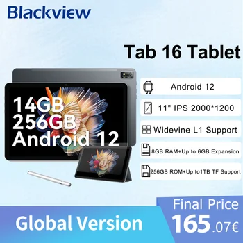 НОВИЯТ таблет Blackview Tab 16 Android 8GB + 256GB 11 