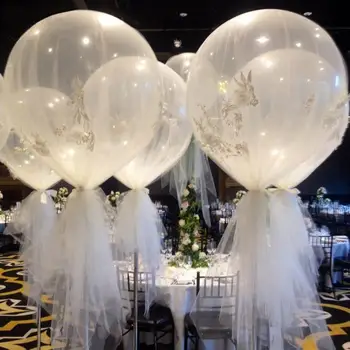 Елегантен балон, лек сватбен балон, Многофункционален Компактен 36-инчов сватбен балон, аксесоари за партита