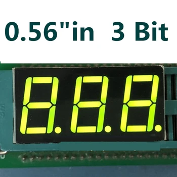 20PCS 0,56-инчов Жълто-зелен 3-цифрен led дисплейный модул с общ анод, погружная цифров тръба, 7 Сегментен 3 Дигитален led дисплей