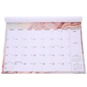 Календар Стенен Офис Ежедневна употреба на Английски Окачен Домакински Хартия Месечен 2024