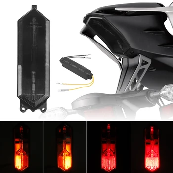 Мотоциклети Led Задна Светлина Вградени LED Задна Светлина със Сигнал на завоя на спирачната стоп-сигнал за YAMAHA YZF R1/R1S/R1M 2015-2023 12V