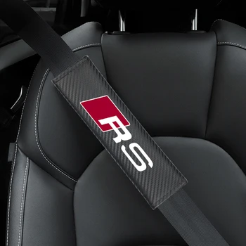 2 бр./компл. Защитни Облицовки На Раменете, изработени От Въглеродни влакна Калъф За Audi S3 S4 S5 S6 RS3 RS4 RS5 RS6 Q2 Q3 Q5 Q7 TT S-line Аксесоари за Автомобили